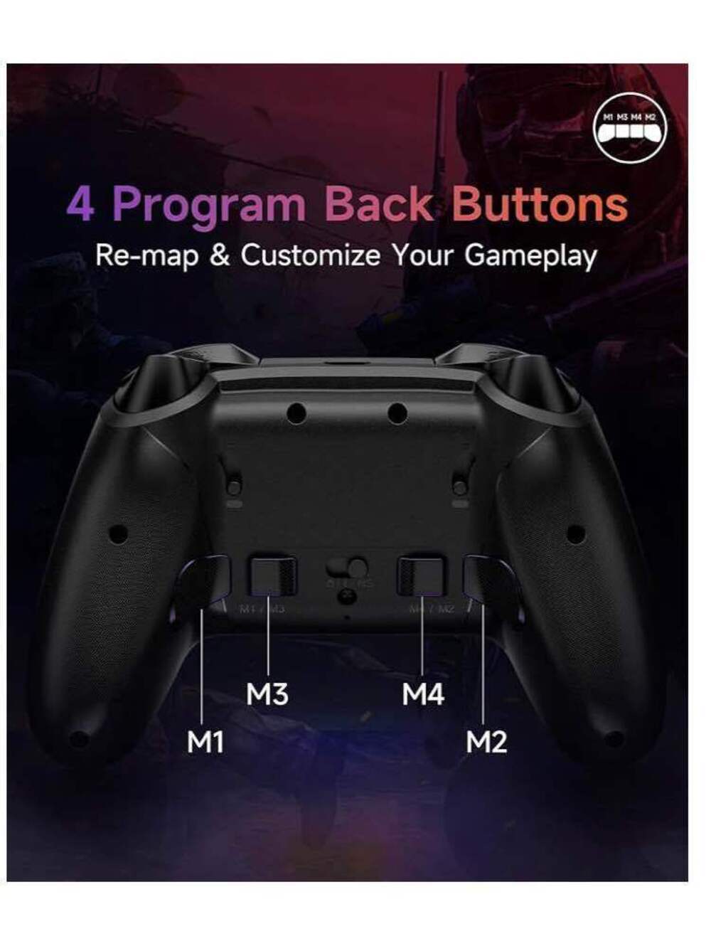Wireless Controller for PC/Switch/Android/iOS, 1000Hz, RGB - New in Box - Picture 8 of 9